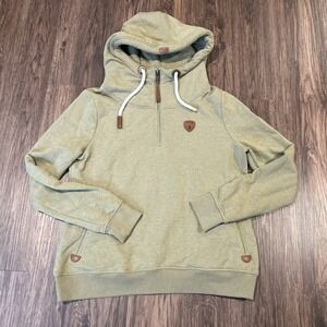 Wanakome Ivy Half-Zip Hoodie Army DD Size XXL Woman's
